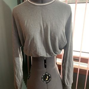 Hollister “Boyfriend Collection” Waffle Knit Crop Top